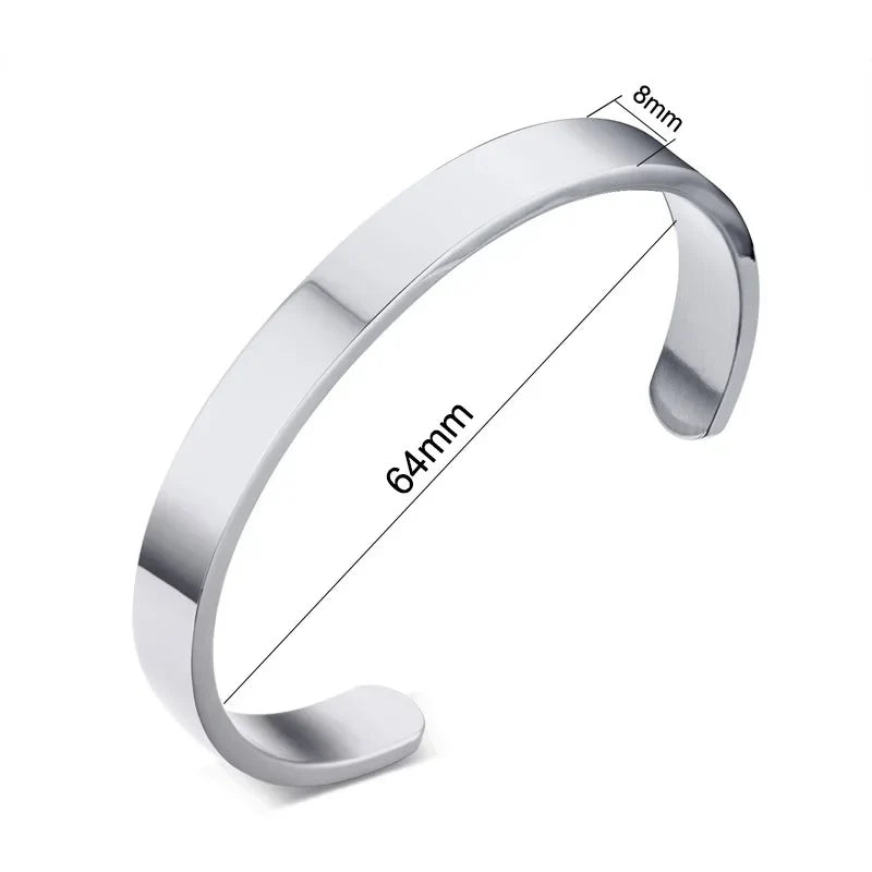 Personalized Cuff Bangle Bracelet