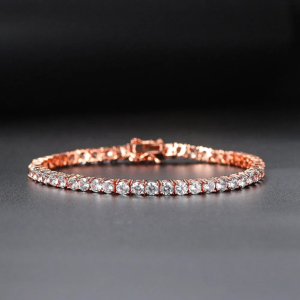 Gold Crystal Tennis Bracelet