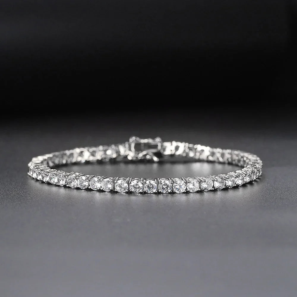 Gold Crystal Tennis Bracelet
